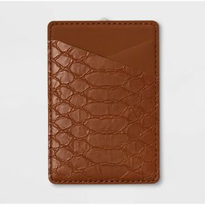 Wallet Pocket Brown Crocodile Leather